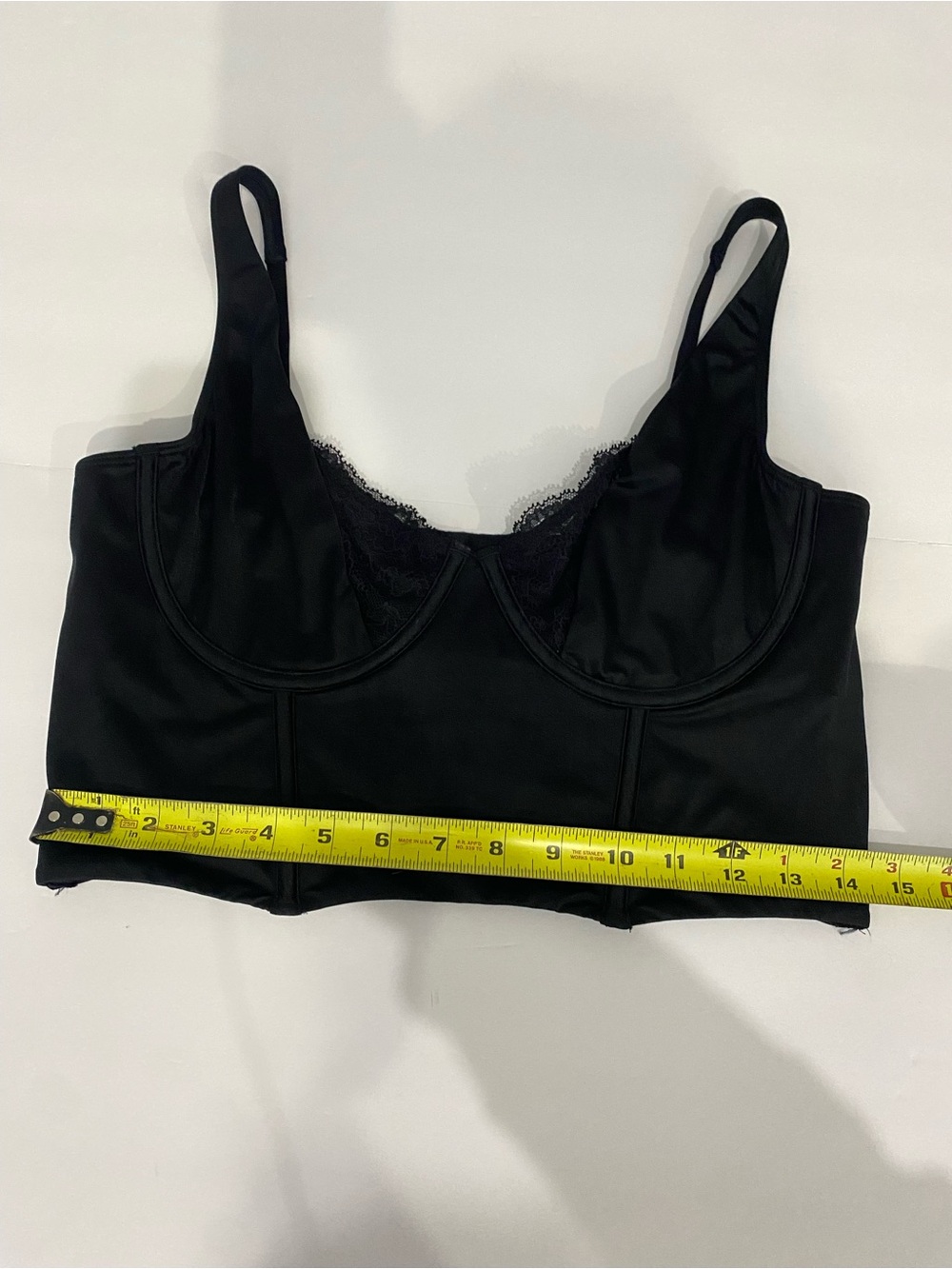 Abercrombie & Fitch Lace and Satin Balconette Corset Black Size XL NWT - Picture 5 of 6